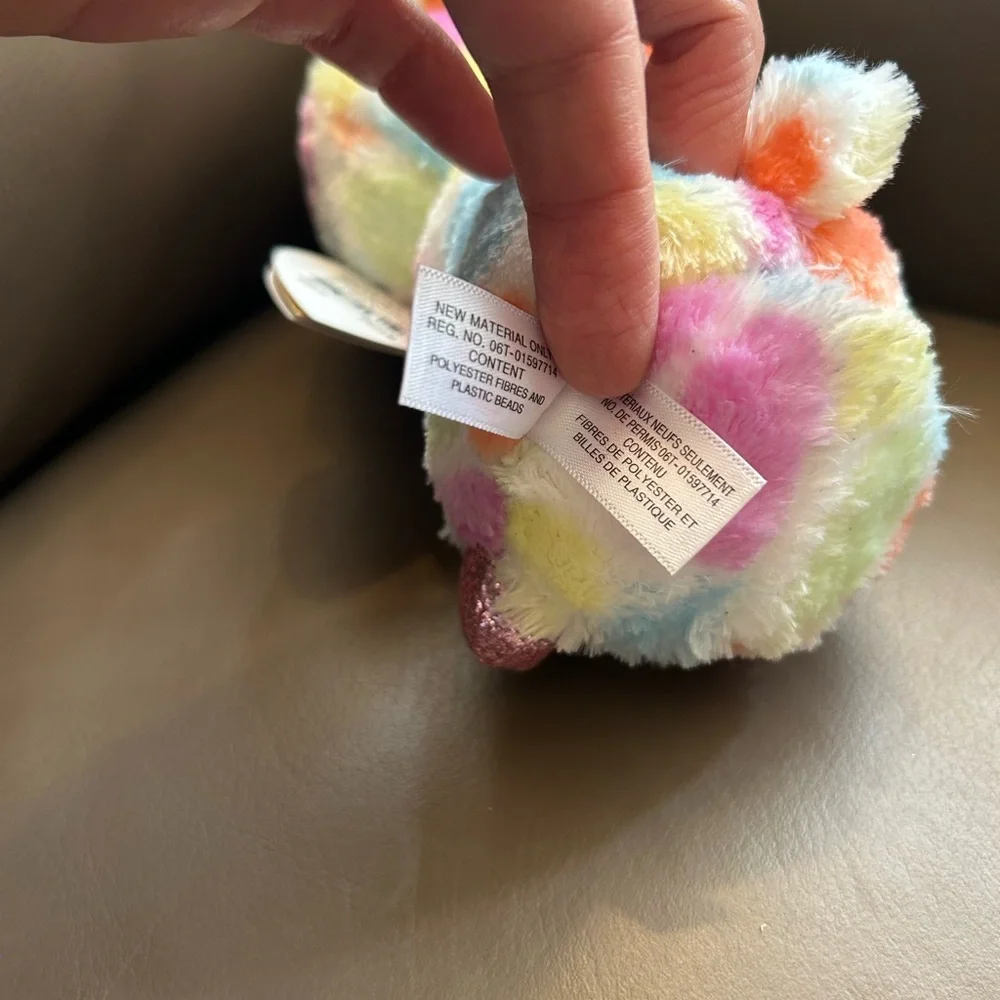 TY Beanie Boos - BLOOMY the Rainbow Bunny (Glitter Eyes)(6
